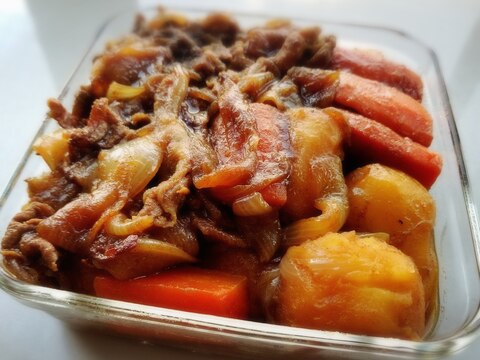 フライパンで簡単♪ カレー風味肉じゃが★